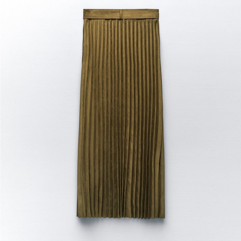 Zara Pleated Midi Skirt - Picture 3 of 9